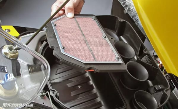 Drying and Reinstalling the Air Filter motorcycle
