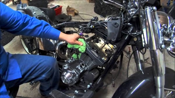 Remove the Cylinder Head motorcycle