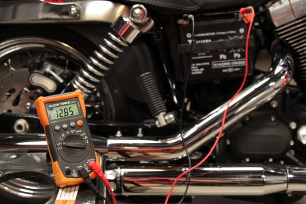 Voltage Output Test motorcycle