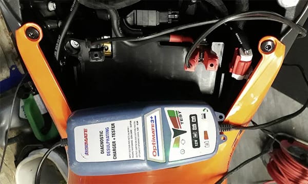 Follow the manufacturers recommendations for charging motorcycle